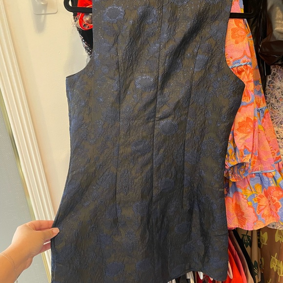 En Saison Blue Lace Dress - Picture 3 of 5